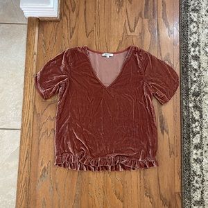 Madewell Velvet Top